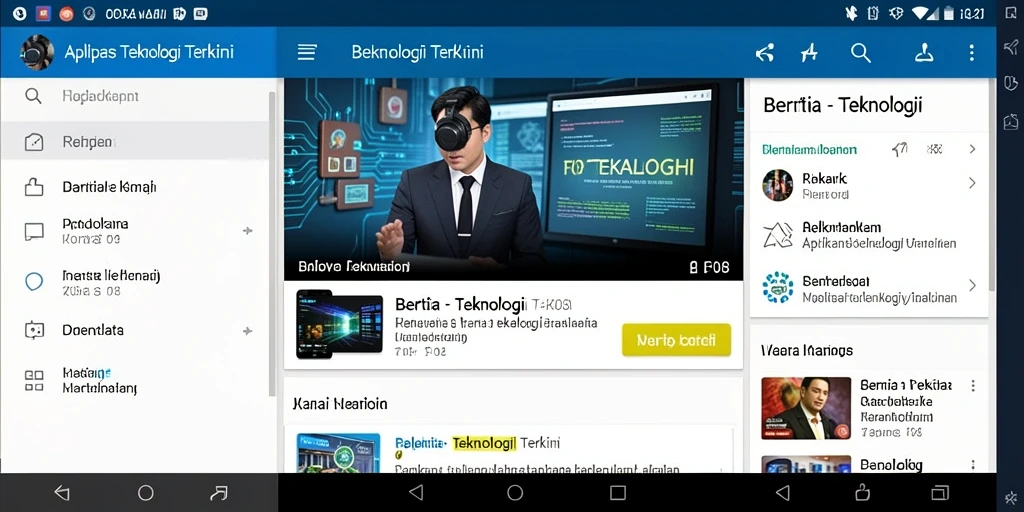 Tampilan antarmuka aplikasi F08 yang sederhana dan informatif.
