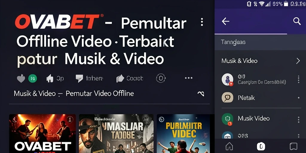 Tampilan antarmuka OVABET yang simple dan mudah digunakan.
