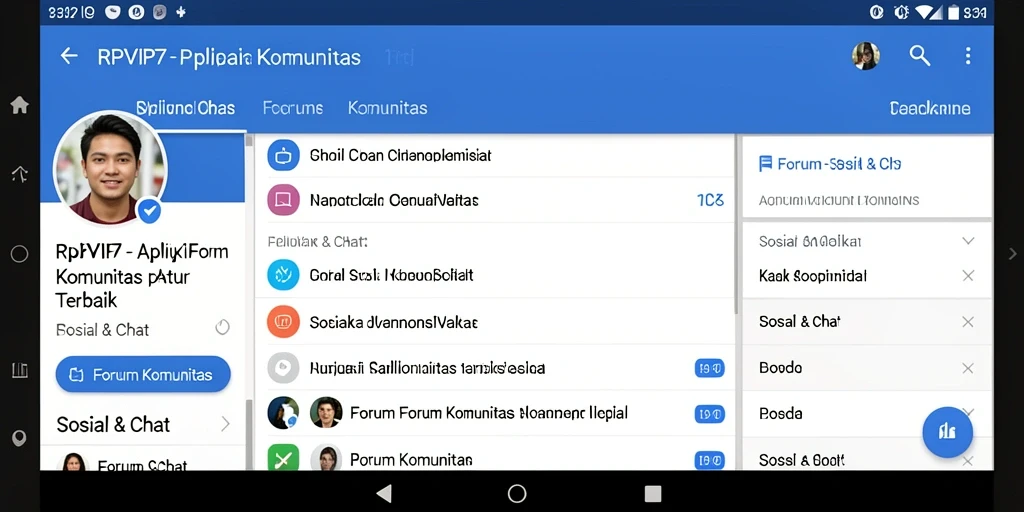 Antarmuka RPVIP7 yang menarik dan interaktif untuk Forum Komunitas.
