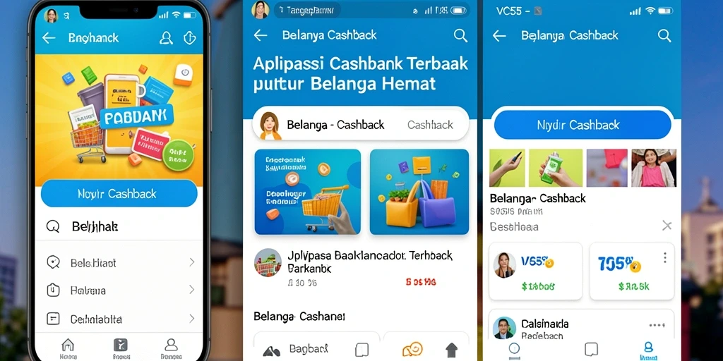 Tampilan antarmuka VC55 yang memudahkan akses fungsi Cashback.